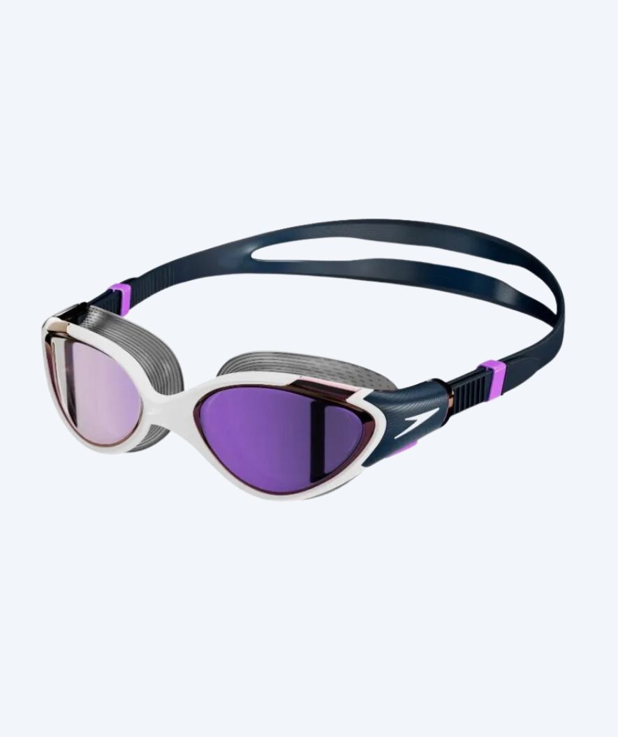 Speedo Schwimmbrille für Damen - Biofuse 2.0 Mirror - Dunkelblau/Lila