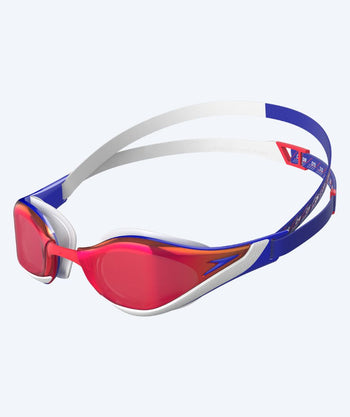 Speedo Elite Schwimmbrille - Fastskin Pure Focus Mirror - Rot/blau