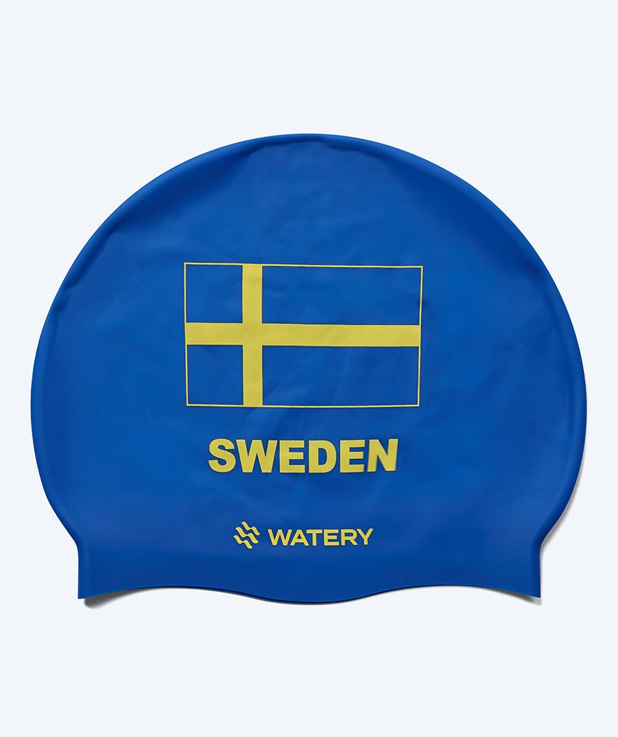 Watery Badekappe - Schweden - Blau