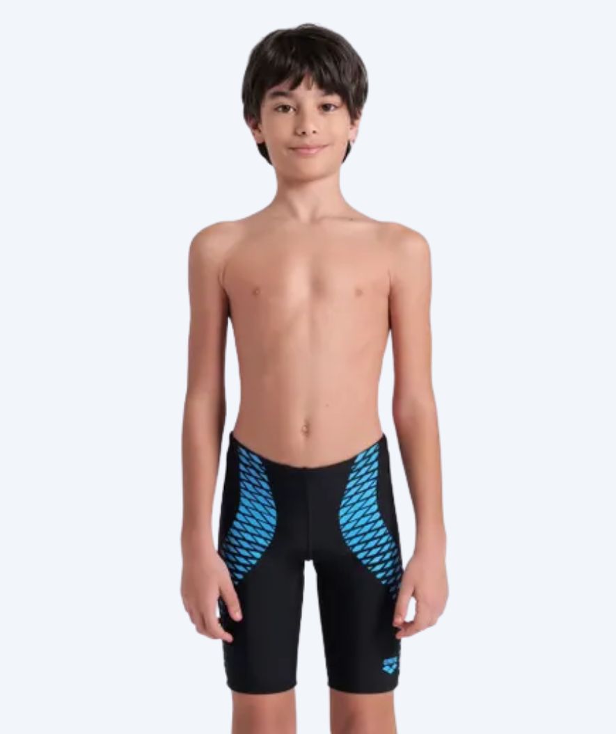 Arena lange Badehose für Jungen - Openings - Schwarz/Hellblau