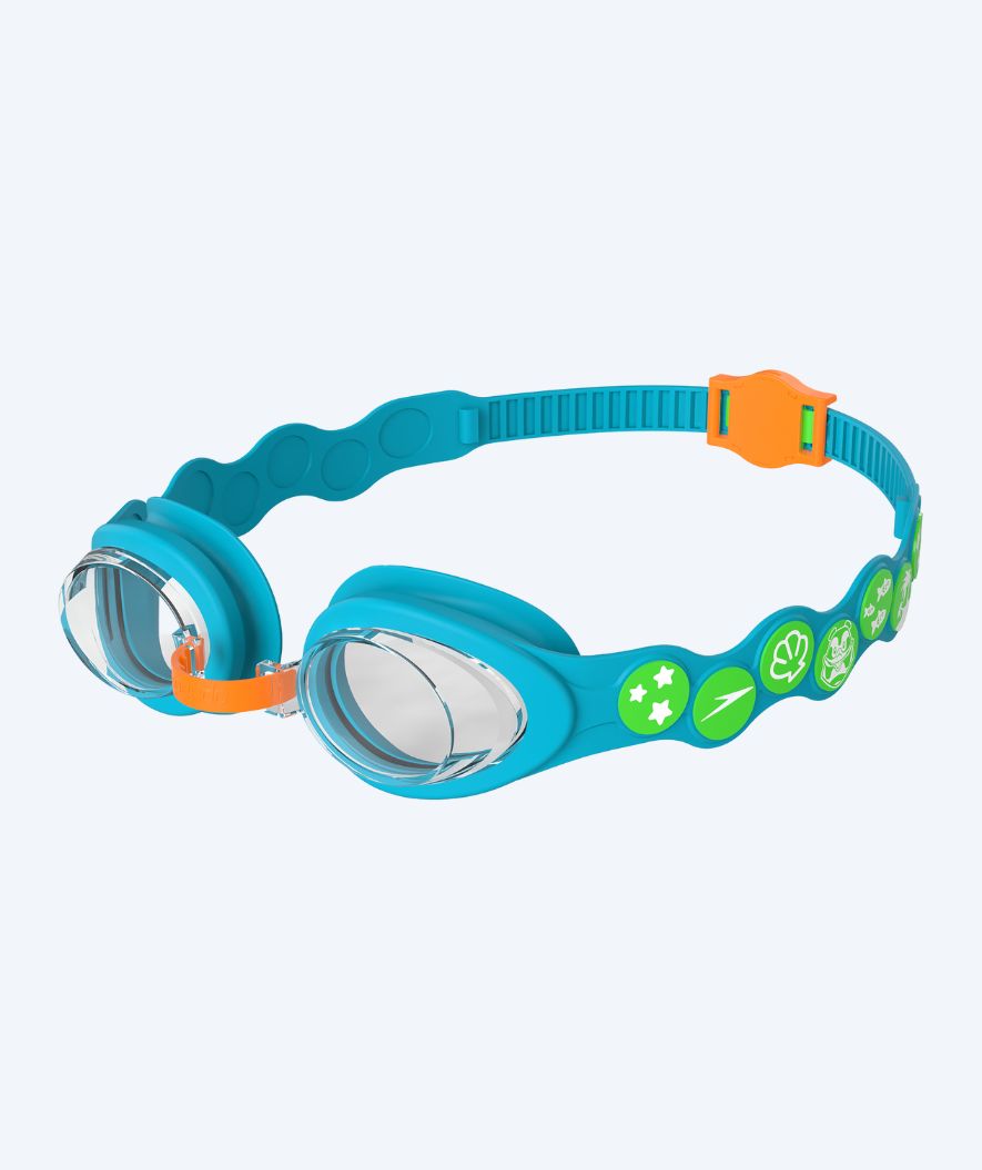 Speedo Schwimmbrille für Kinder (2-6) – Infant Spot – Blau/grün