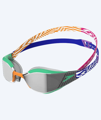 Speedo Elite Schwimmbrille - Fastskin Hyper Elite Mirror - Grün/orange