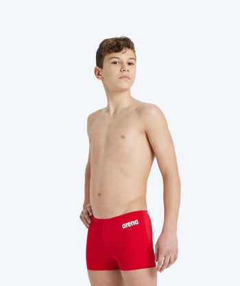 Arena quadratische Badehose für Jungen - Team Solid - Rot