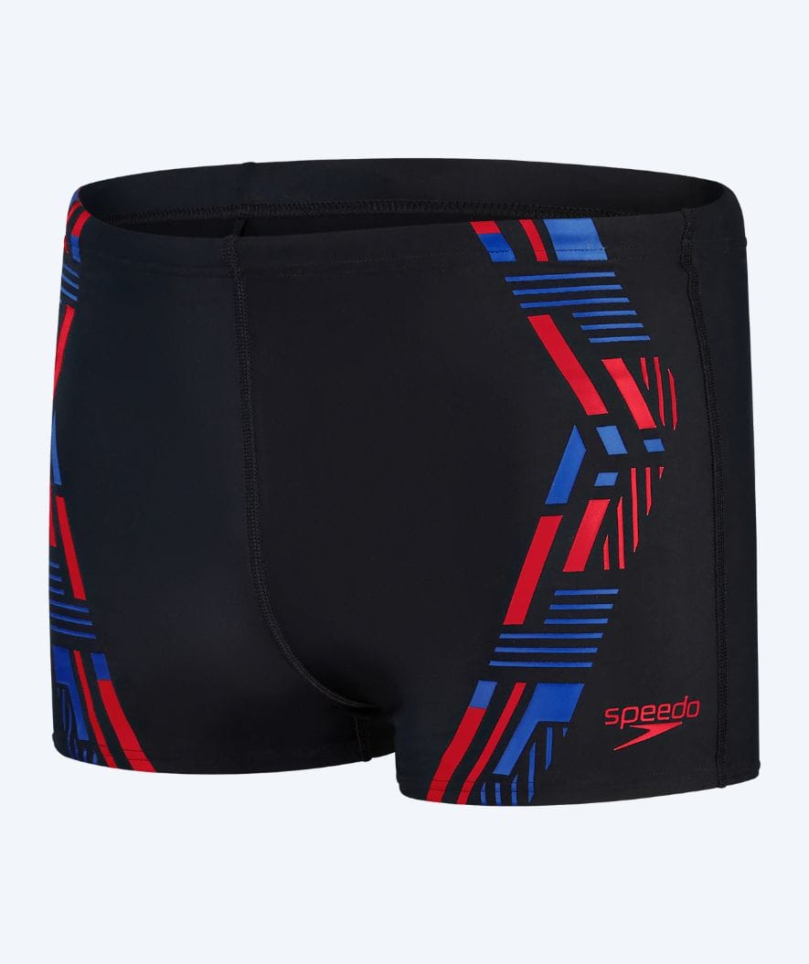 Speedo Aquashorts für Herren - Tech Print - Schwarz/blau