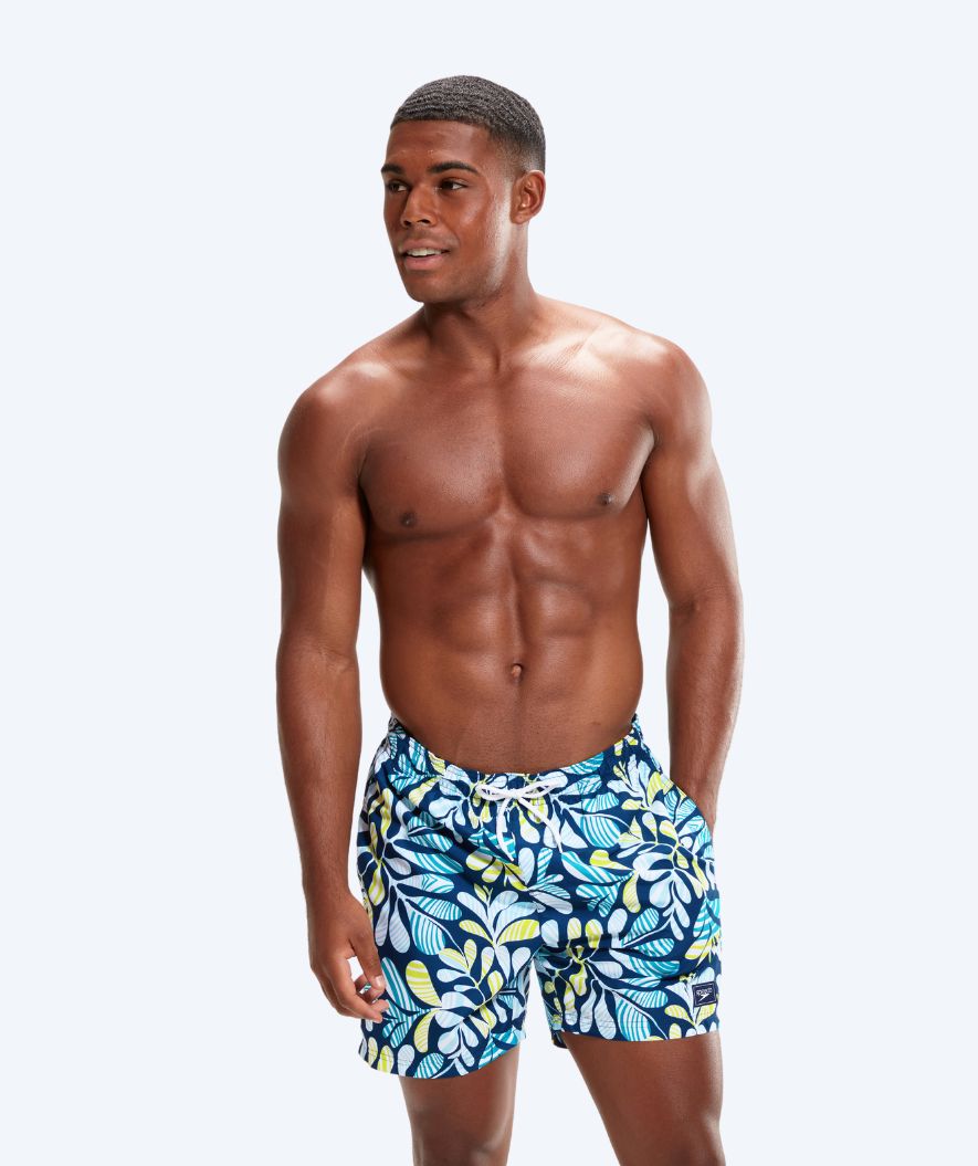 Speedo Badeshorts für Herren - Printed Leisure - Blau/grün