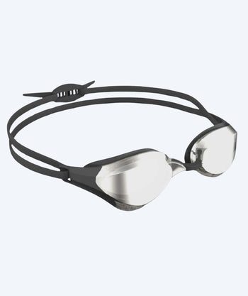 Watery Elite Schwimmbrillen - Rattle Pro Mirror - Schwarz/Silber