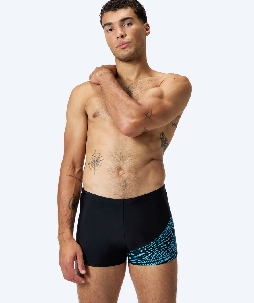 Speedo Aquashorts für Herren - Medley Logo - Schwarz/Hellblau