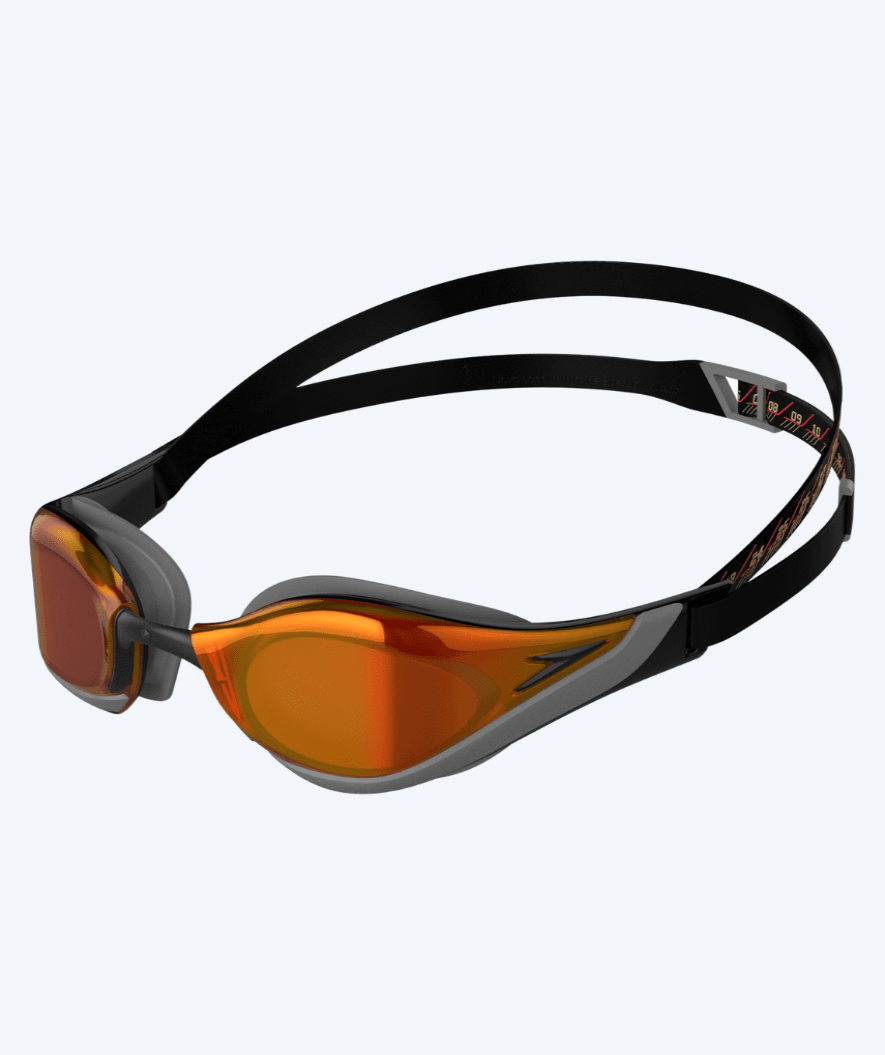 Speedo Elite Schwimmbrille - Fastskin Pure Focus -  Schwarz/rot