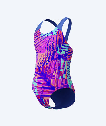 Speedo Badeanzug für Mädchen - Allover Digital Splashback - Lila/blau