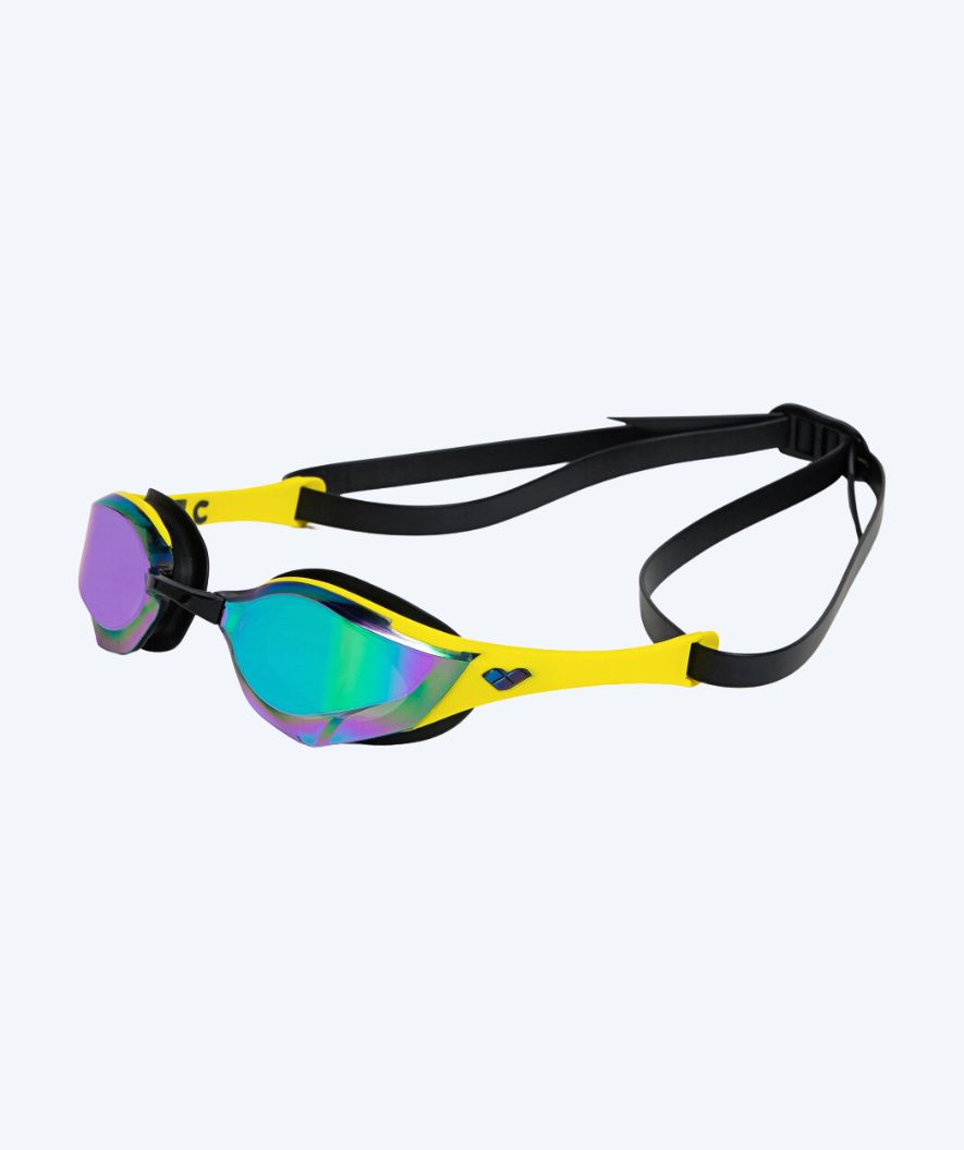 Arena Elite Schwimmbrille - Cobra Edge SWIPE Mirror - Gelb/schwarz (Grün mirror)