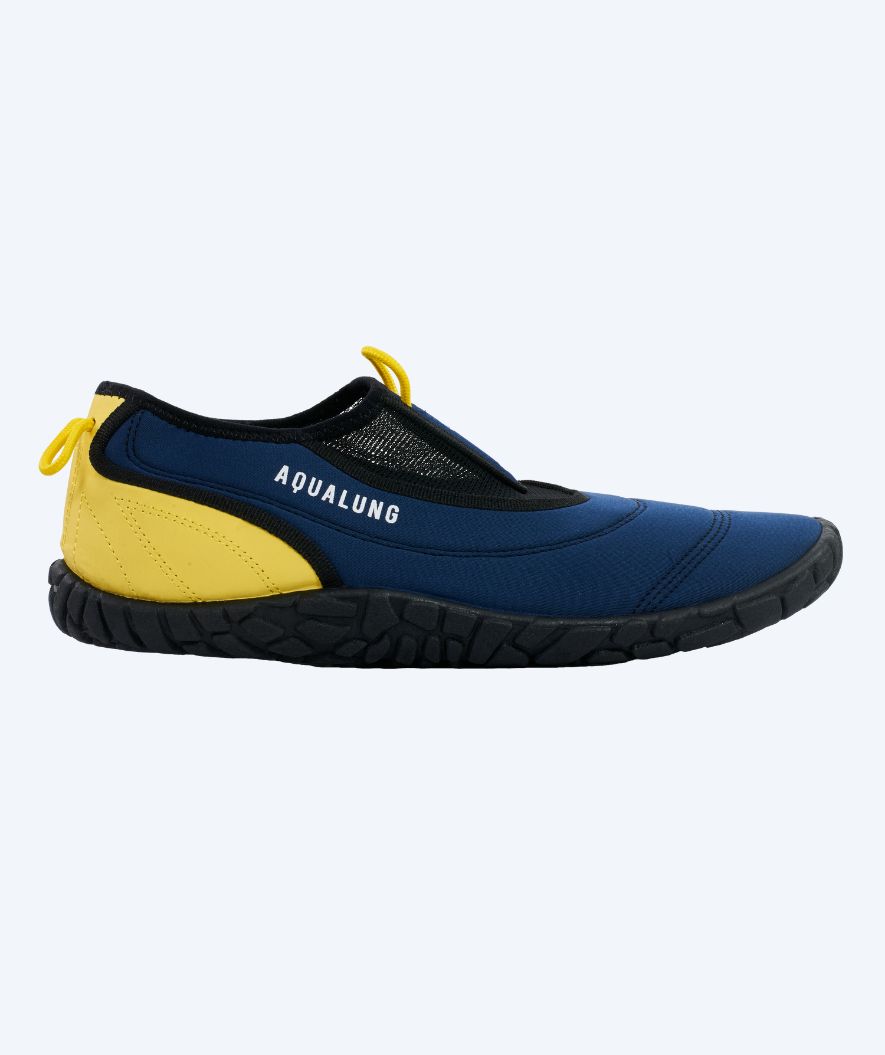 Aqualung Neoprenschuhe für Erwachsene - Beachwalker XP - Dunkelblau/Gelb