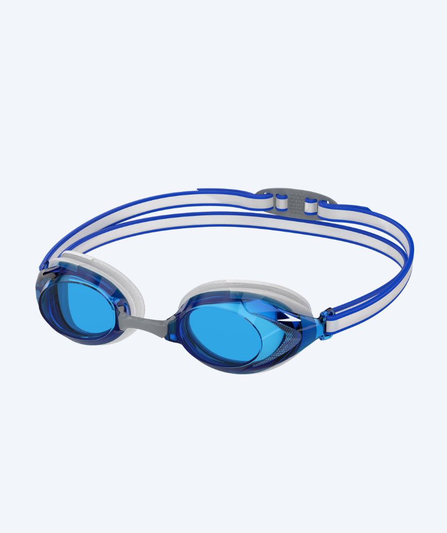 Speedo Wettkampf Schwimbrille für Kinder (6-14) - Vanquisher 3.0 - Grau/Blau