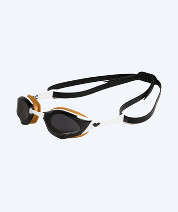 Arena Schwimmbrille - Cobra Edge SWIPE - Weiß/gold (Smoke Linse)