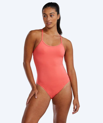TYR Badeanzug für Damen - Durafast Elite Solid Tieback - Hellrosa