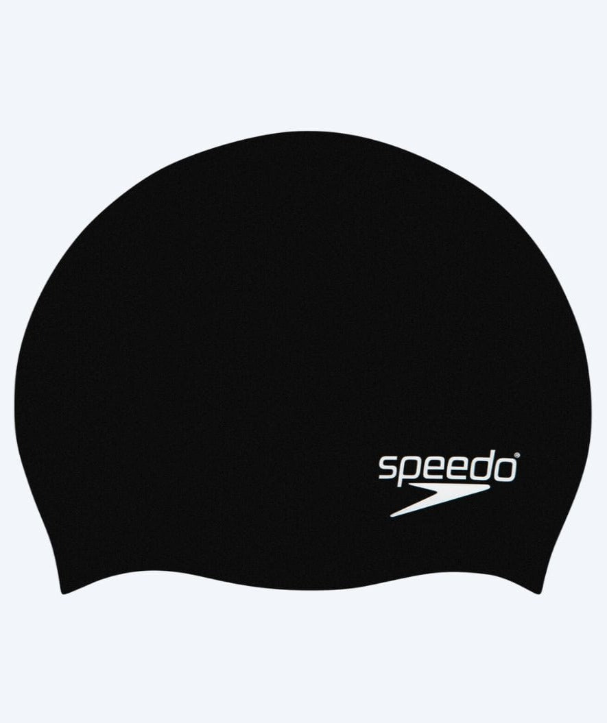 Speedo Badekappe für Junior (6-16) - Plain - Schwarz