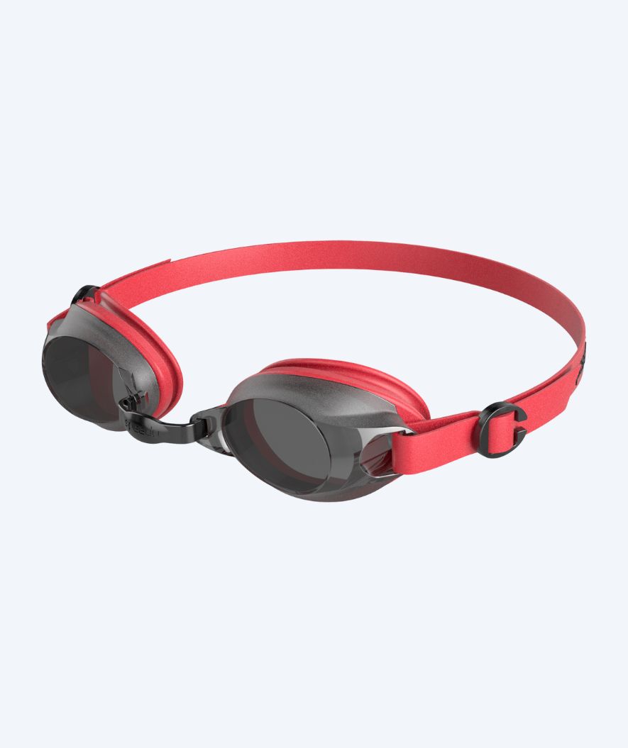 Speedo Schwimmbrille für Kinder - Jet - Rot (Smoke Scheiben)