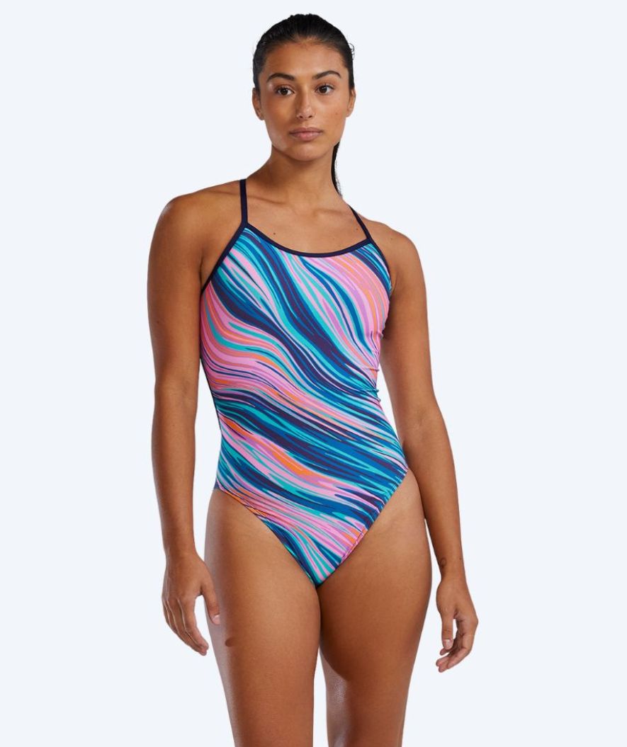TYR Badeanzug für Damen - Riptidal Trinityfit - Rosa/Blau