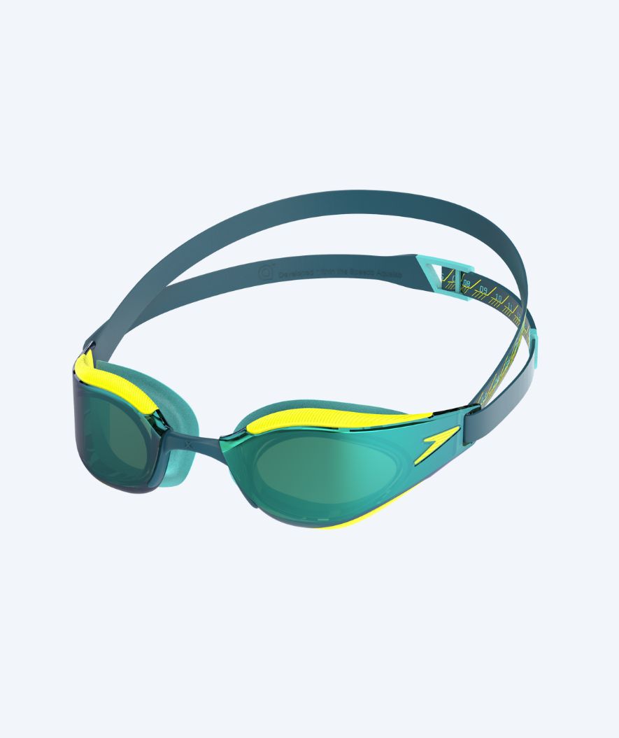 Speedo Elite Schwimmbrillen - Fastskin Hyper Elite Mirror - Gelb/grün