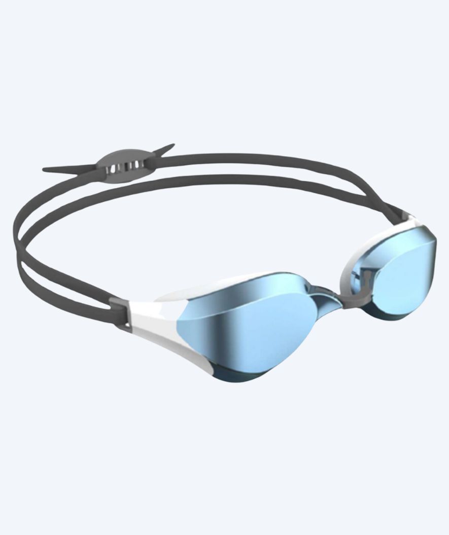Watery Elite Schwimmbrillen - Rattle Pro Mirror - Weiß/grau