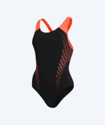 Speedo Badeanzug für Damen - Placement Laneback - Schwarz