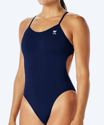 TYR Badeanzug für Damen - Durafast Elite Cut - Dunkelblau