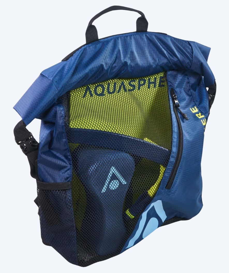 Aquasphere Schwimmnet - Gear 30L - Donkerblau/gelb