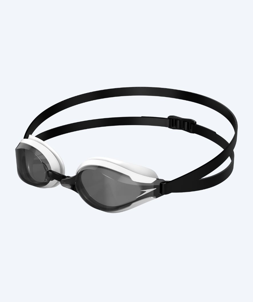 Speedo Elite Schwimmbrillen - Fastskin Speedsocket 2 - Weiß/Schwarz (Smoke Scheiben)