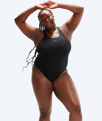 Speedo Badeanzug in große Größen für Damen - Endurance Medalist - Schwarz
