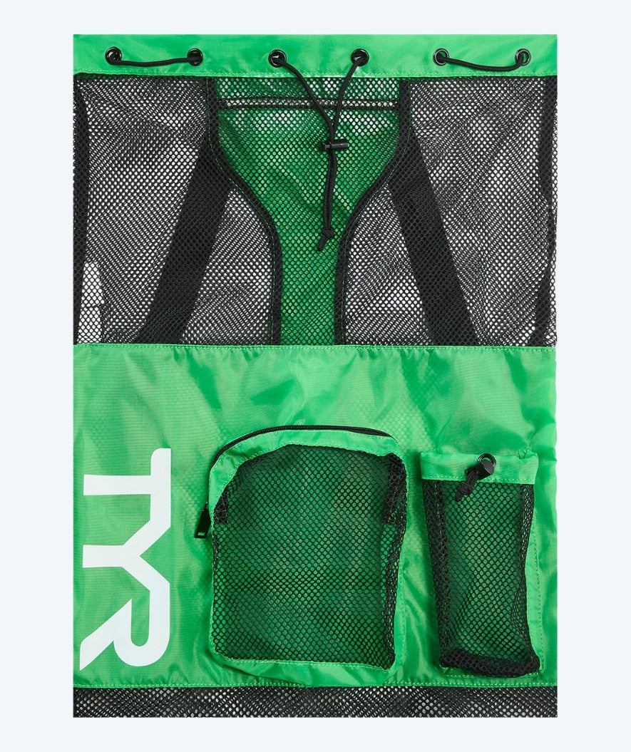 TYR Netzbeutel zum Schwimmen - Big Mesh Mummy 40L - Grün/Schwarz