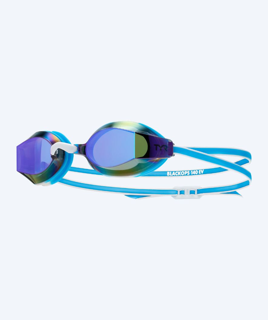 TYR Schwimmbrille für Junioren - Blackops 140 EV Mirrored - Blau/Weiss