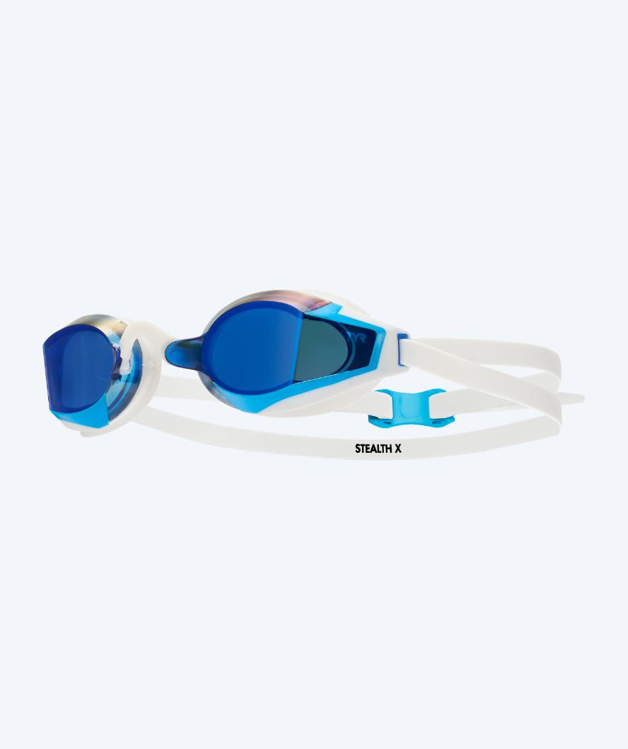 TYR Schwimmbrille - Stealth X Mirrored - Weiß/Blau