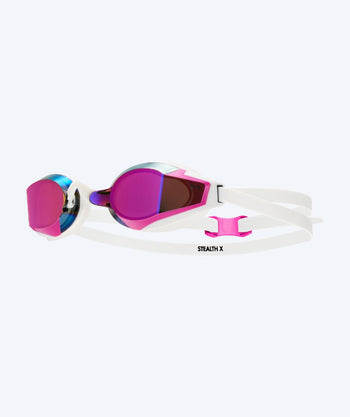 TYR Schwimmbrille - Stealth X Mirrored - Weiss/Rosa