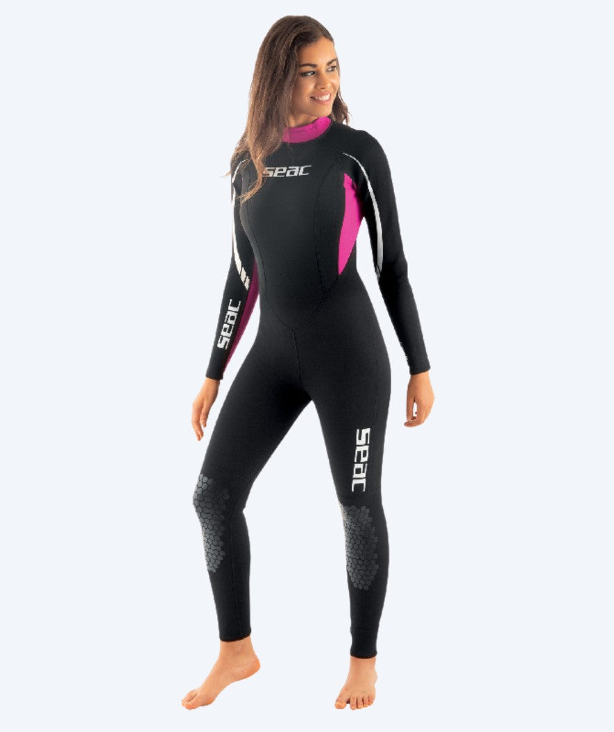 SEAC Neoprenanzug für Damen - Relax Long 2.2 MM - Schwarz/Pink