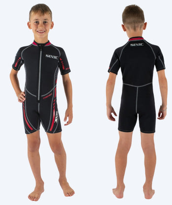 SEAC Neoprenanzug für Kinder - Trendy (2,5mm) - Schwarz/Rot