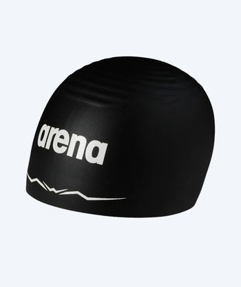 Arena Wettkampf Badekappe - Aquaforce Wave Cap - Schwarz/Weiss