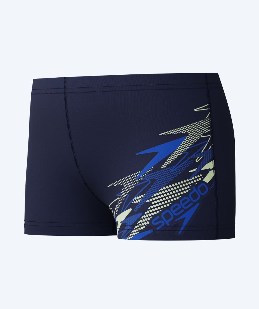 Speedo Aquashorts für Jungen - Medley Logo - Dunkelblau/Blau