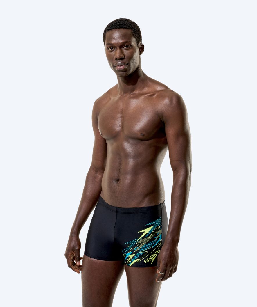 Speedo Aquashorts für Herren - Medley Logo - Schwarz/Grün