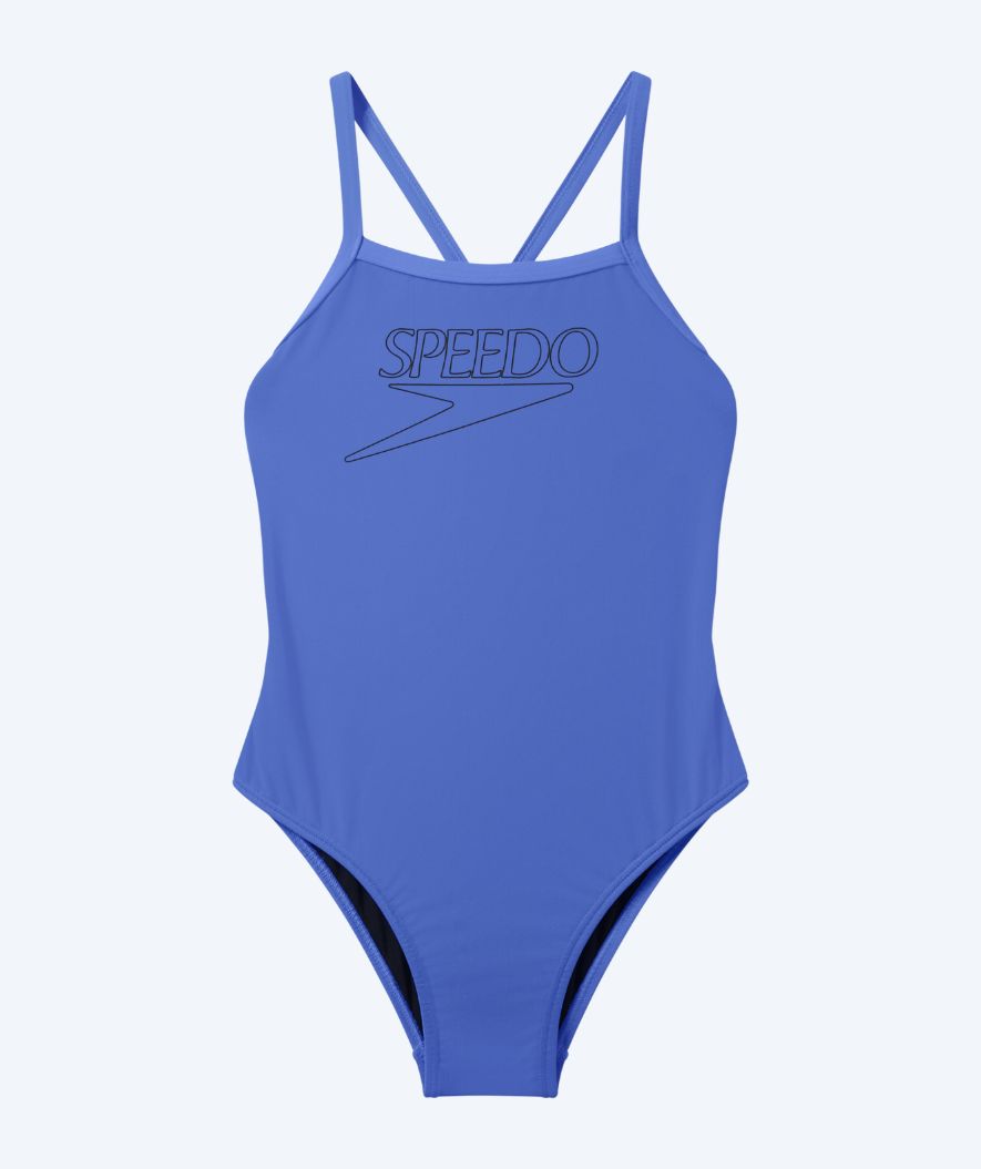 Speedo Badeanzug für Mädchen - Endurance Logo Thinstrap - Lila