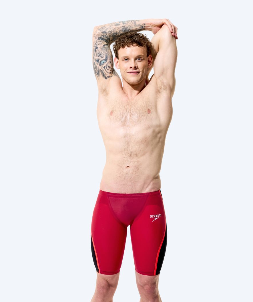 Speedo Wettkampf Badehose für Herren - LZR Pure Intent 2.0 - Dunkelrot/Schwarz