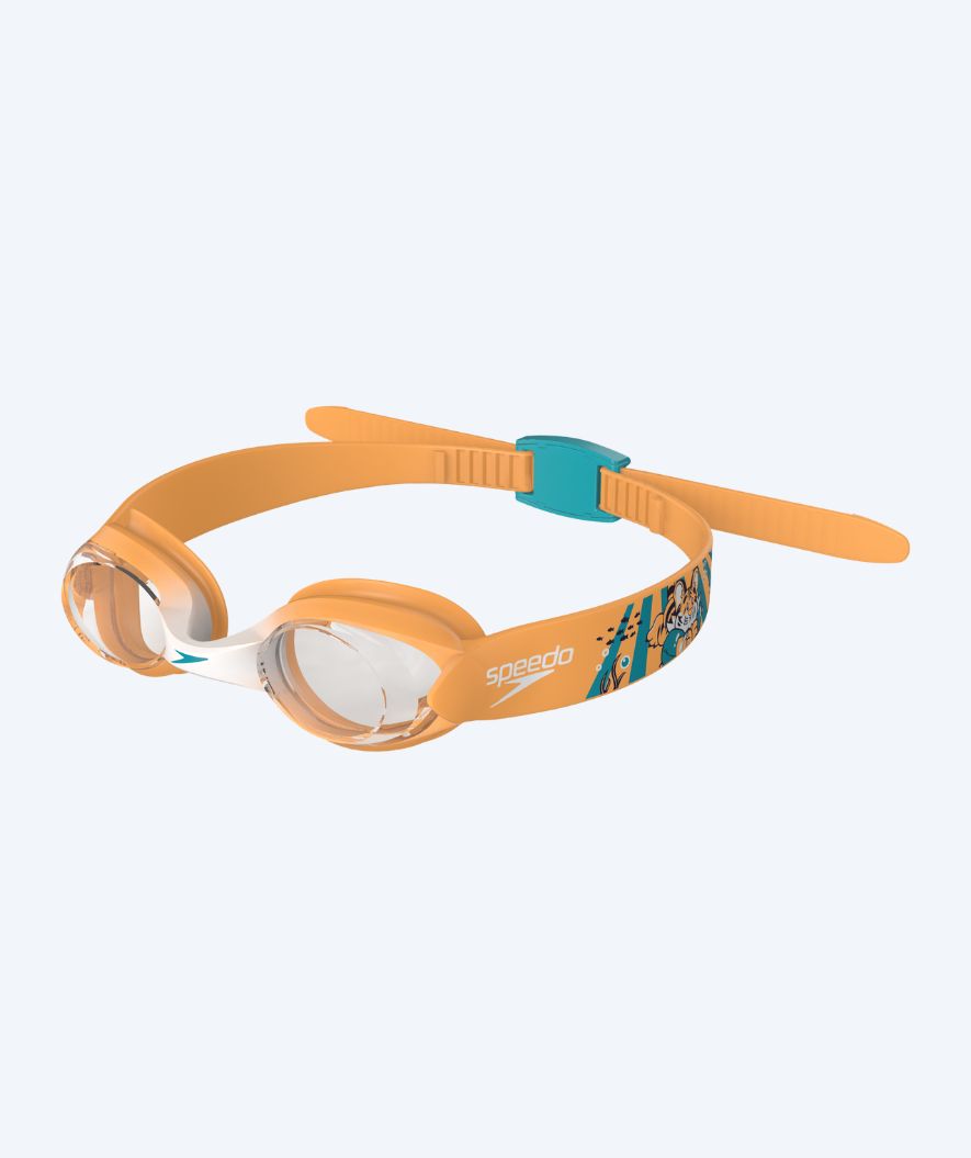 Speedo Schwimmbrille für Kinder (2-6) - Infant Illusion - Orange/Klar