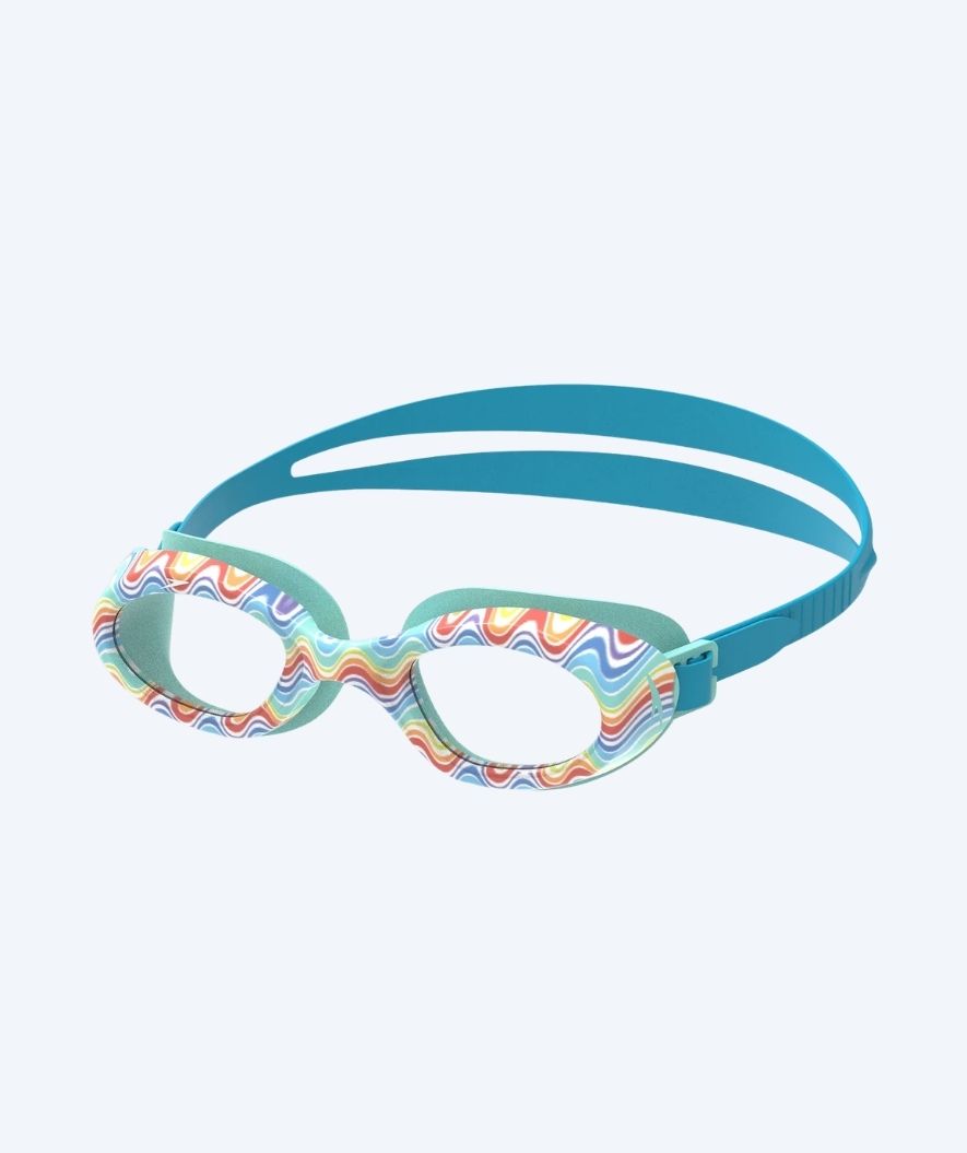 Speedo Schwimmbrille für Kinder (6-16) - Futura Hydrospex - Türkis/Klar (Printed)