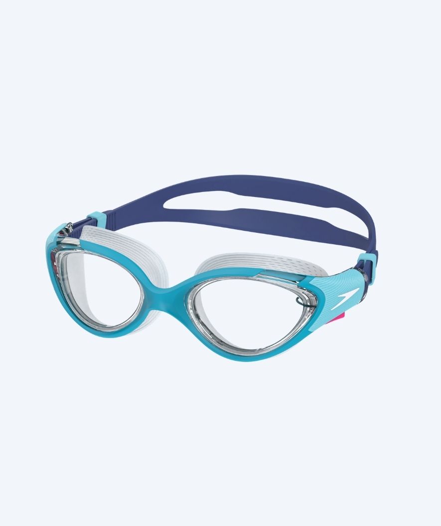 Speedo Schwimmbrille für Damen - Biofuse 2.0 - Blau/Klar