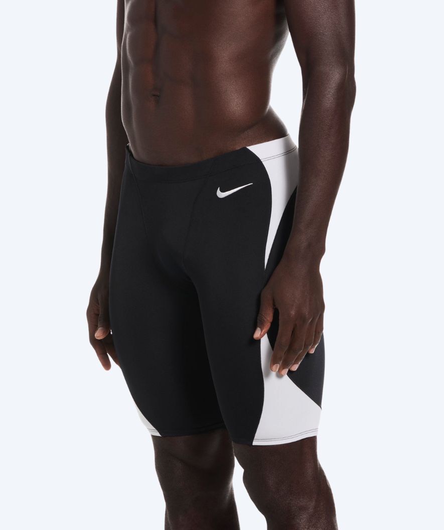 Nike lange Badehose für Herren - Hydrastrong Fly - Schwarz/Weiss