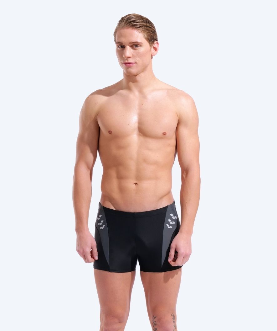 Arena Trunks für Herren - Step Logo - Schwarz/Grau