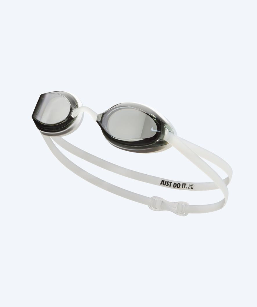 Nike Elite Schwimmbrillen - Legacy Comfort - Weiss (Smoke Scheiben)