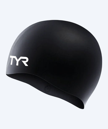TYR Badekappe für Junioren (8-16) - Silicone - Schwarz
