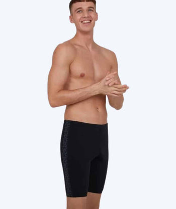 Speedo lange Badehose für Herren - Boomstar Splice - Schwarz/grau