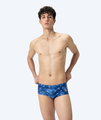 Speedo Trunks für Herren - Club Training Allover - Donkerblau/weiß