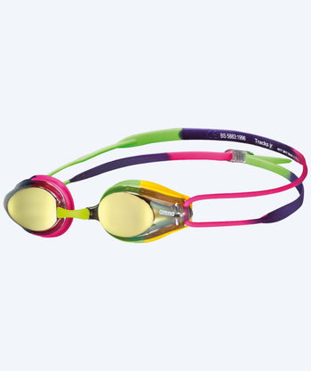 Arena Wettkampf Schwimbrille für Kinder (6-12) - Tracks Mirror - Hellrosa/Lila