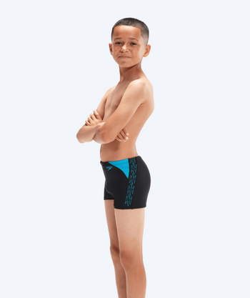 Speedo Aquashorts für Jungen - Hyperboom Splice - Schwarz/blau